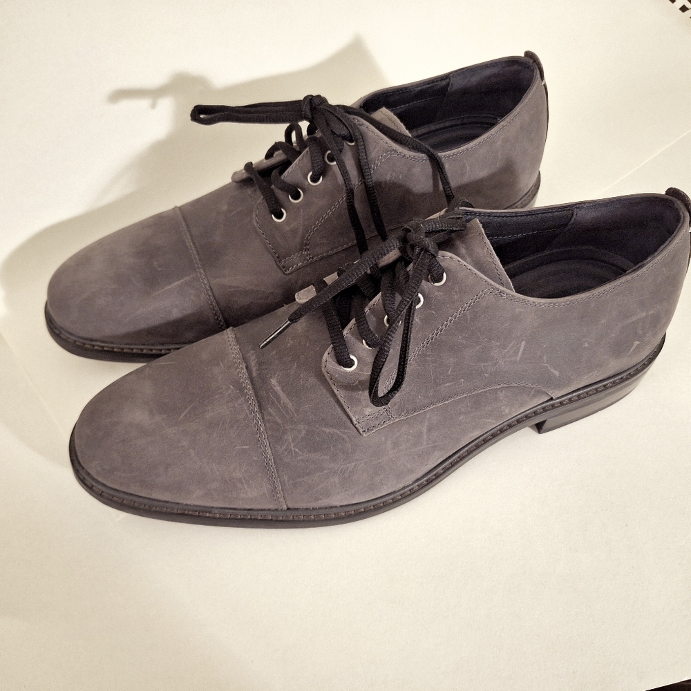 Cole Haan Watson Casual Cap Charcoal Lace-Up Oxfords